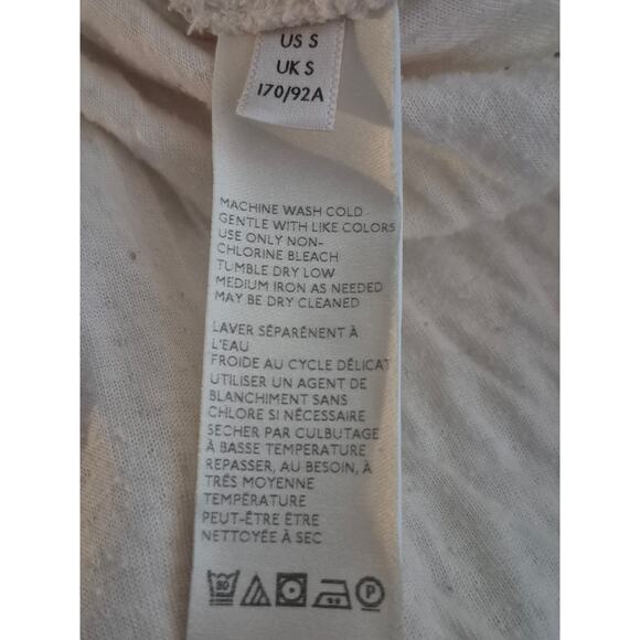 We the Free Womens Tunic Size S Cream Gauzy Cotton Blend Oversized Boho Whimsy - Picture 5 of 9